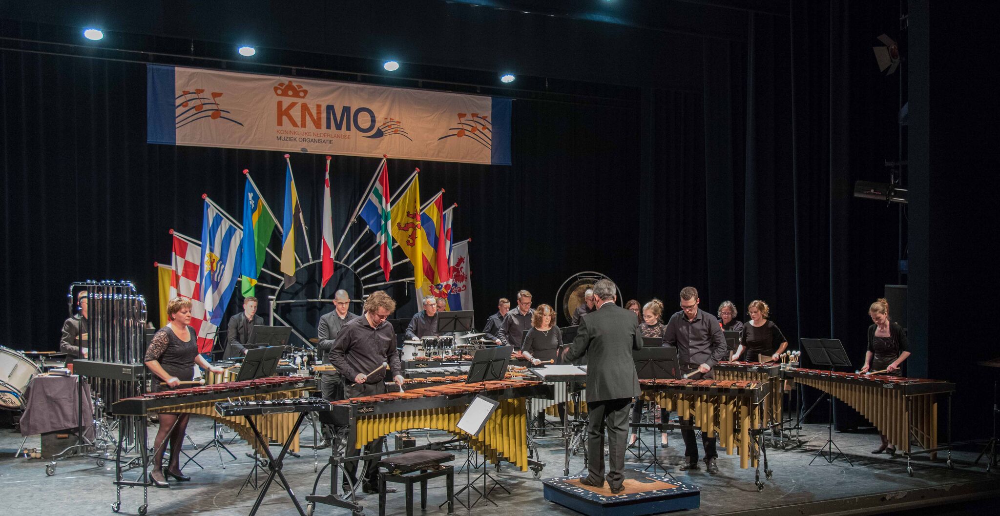 Muzikanten van de KBH tijdens een optreden